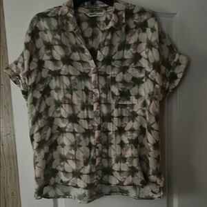 Floral Button-Up Women's Top